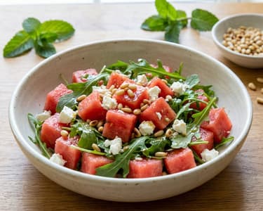 Wassermelonensalat mit Feta