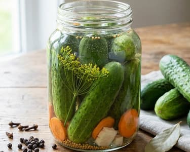 Pickled Cucumbers | Crunchy & Spicy