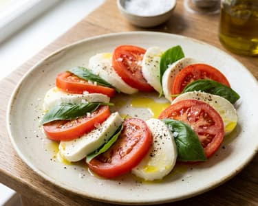 Caprese Salat mit Büffelmozzarella