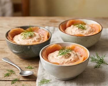 Elegante Lachsmousse mit Dill
