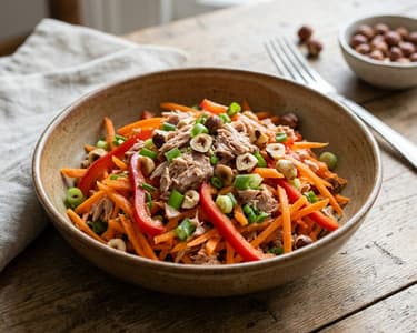 Karottensalat mit Thunfisch