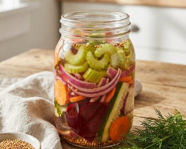 Pickled Vegetables | Crunchy & Homemade