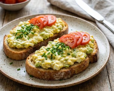Ei-Avocado-Aufstrich auf Toast