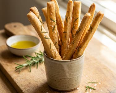 Grissini mit Rosmarin | Knuspriger italienischer Snack