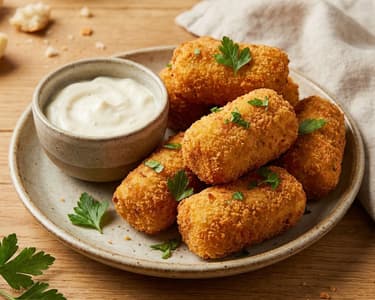 Chicken Croquettes with Aioli Sauce