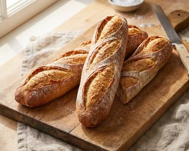 Rustikales französisches Baguette