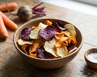 Bunte Gemüsechips