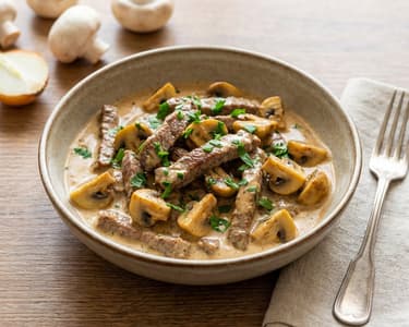 Boeuf Stroganoff | Creamy Classic with Beef & Mushrooms