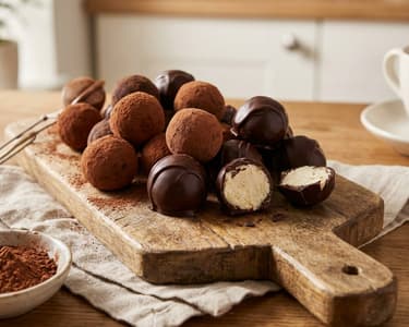 Schokoladenpralinen mit Mascarpone