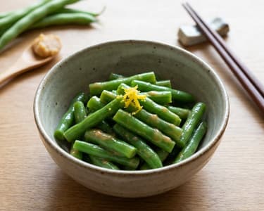 Grüne Bohnen mit Miso-Glaze | Umami-Beilage
