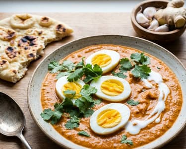 Cremiges Egg Tikka Masala Curry