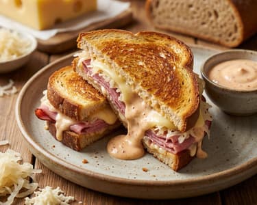 Classic Reuben Sandwich with Beef Ham
