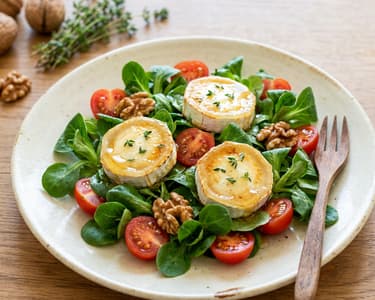 Feldsalat mit Ziegenkäse