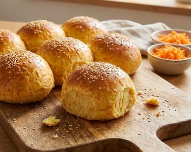 Saftige Karotten-Burger-Buns