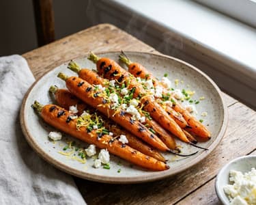 Grilled Carrots with Lemon Zest