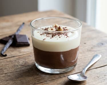 Chocolate Quark Dessert with Vanilla