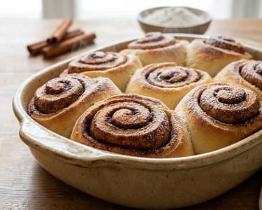 Fluffige Dinkel-Zimtschnecken | Übernacht-Rezept