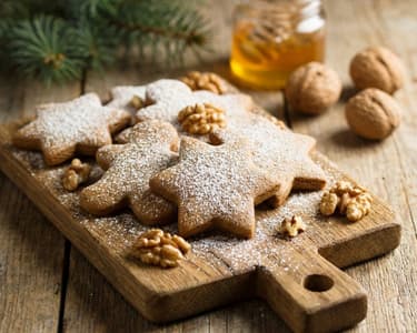 Gesunde Lebkuchen mit Honig und Walnüssen