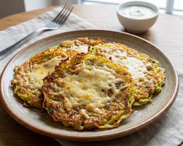 Herzhafte Wirsingpuffer mit Käse | Vegetarisch & Gesund