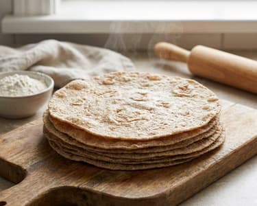 Hausgemachte Vollkorn-Tortillas