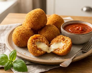 Cheese-Stuffed Arancini | Crispy Italian Snack