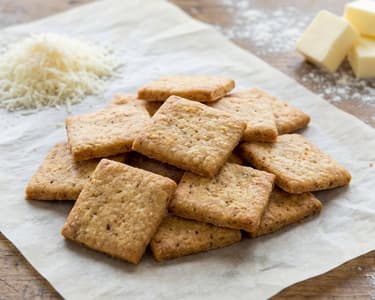 Knusprige Parmesan-Cracker | Herzhafter Käse-Snack