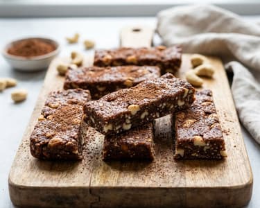 RAW-Riegel mit Datteln und Cashews