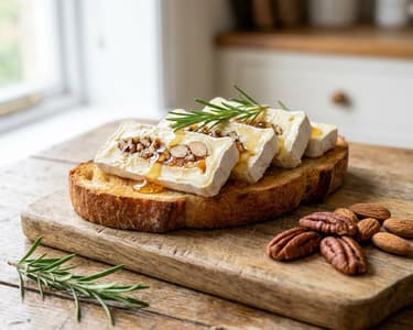 Stuffed Camembert with Nut Filling | Elegant Snack