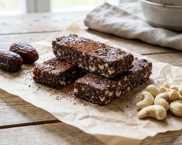 RAW Riegel mit Datteln und Cashews