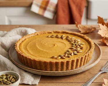Sugar-Free Pumpkin Pie with Peanut Butter Crust