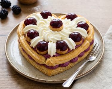 St. Honoré Cake with Forest Berries