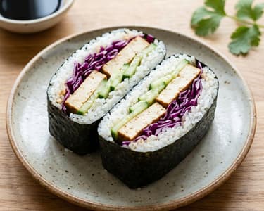 Onigirazu with Tofu | The Healthy Sushi Sandwich Trend