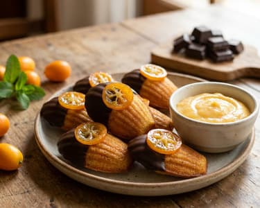 Madeleines mit Kumquat-Creme