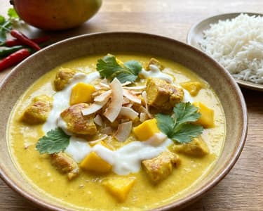 Hähnchen-Curry mit Mango
