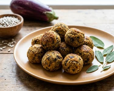 Umami Auberginen-Bällchen