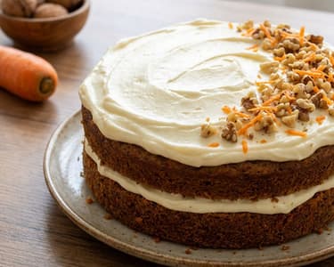 Glutenfreier Karottenkuchen mit Mascarpone-Creme