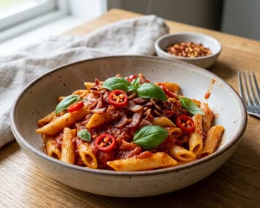 Penne all' arrabbiata