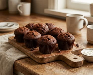 Quick Chocolate Muffins