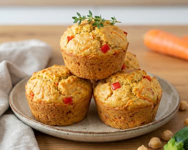 Gemüseküchlein mit Grieß