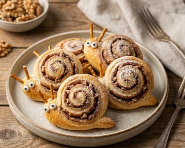 Fluffy Cinnamon Rolls in Snail Shape