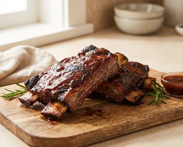 Beef Ribs with BBQ Sauce
