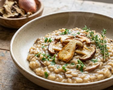 Risotto mit Steinpilzen