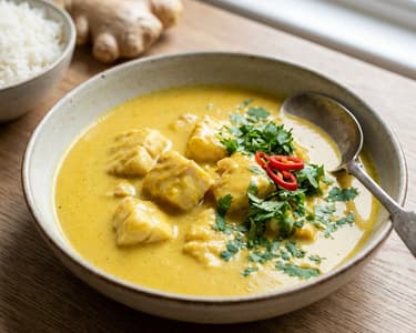 Goan Fisch-Curry mit Kokosmilch