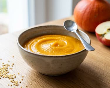 Hirse-Kürbis-Apfel-Brei