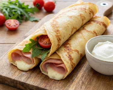 Savory Stuffed Pancake Rolls