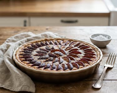 Plum Cake with Pepper Frangipane | Gourmet Dessert