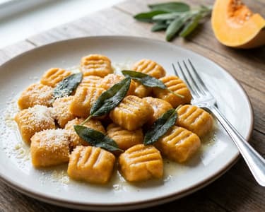 Kürbis-Gnocchi mit Salbei