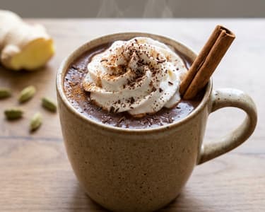 Heiße Chai-Schokolade