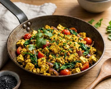 Vegan Scrambled Eggs from Tofu | Protein-Rich Breakfast