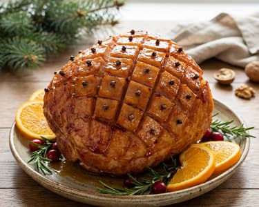 Weihnachtlicher Krustenbraten mit Ahornsirup-Glasur